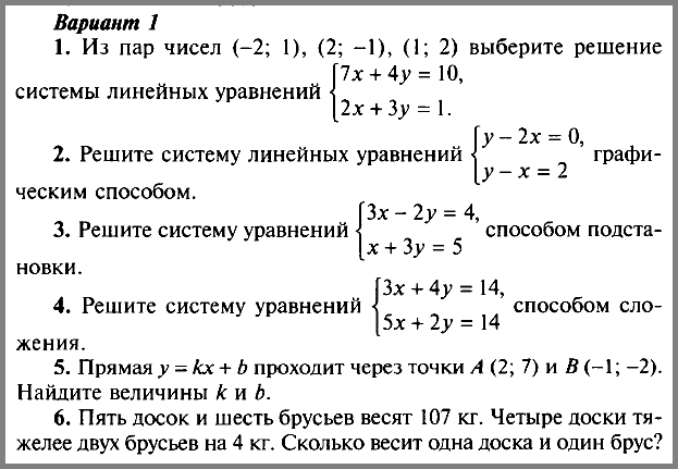 Алгебра 7 Макарычев К-9 Уровень 1
